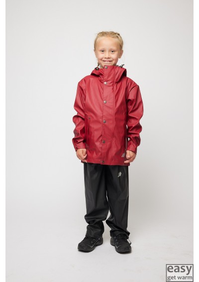 Vaikiškas lietaus drabužių komplektas SKOGSTAD ESPEVAER raudona