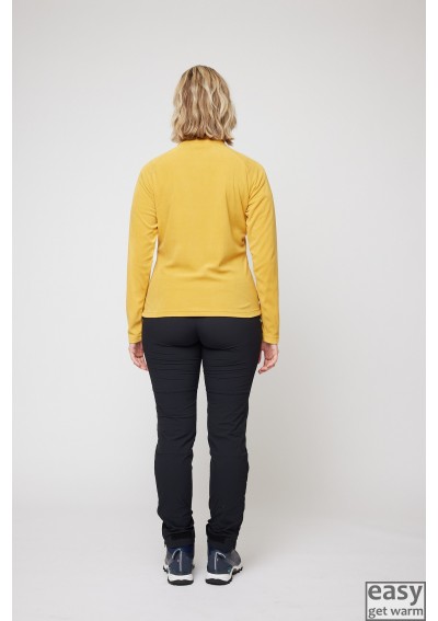 Fleece jacket for women SKOGSTAD HILDASTRANDA yellow