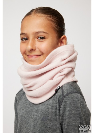 Merino wool neckgaiter for kids SKOGSTAD BLAFJELLET pink