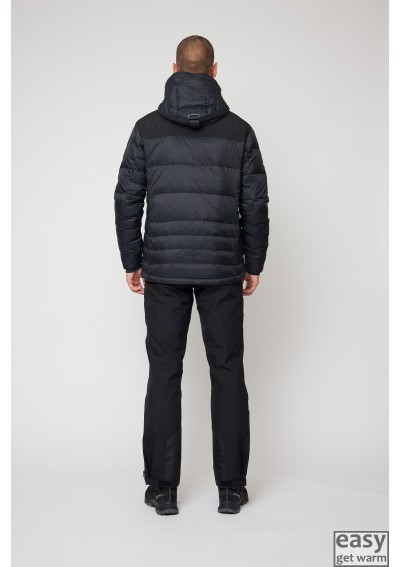 Winter RE:DOWN jacket for men SKOGSTAD SELVAGEN black