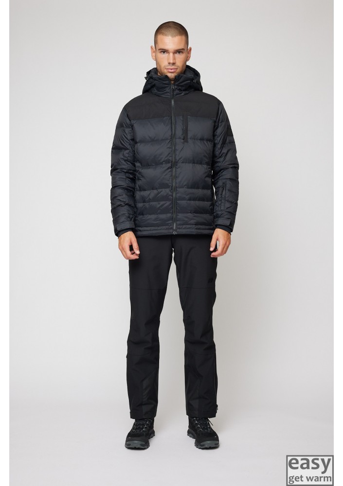 Winter RE:DOWN jacket for men SKOGSTAD SELVAGEN black