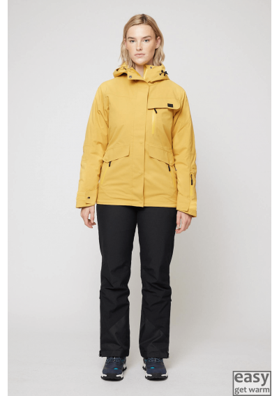 Winter jacket for women SKOGSTAD VISBRETINDEN yellow