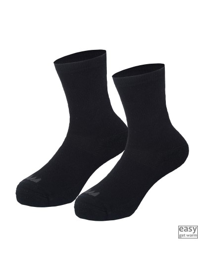 Winter socks with wool for kids SKOGSTAD FINNMARK black