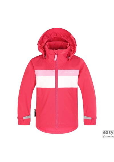 Spring jacket for kids SKOGSTAD VALLE pink