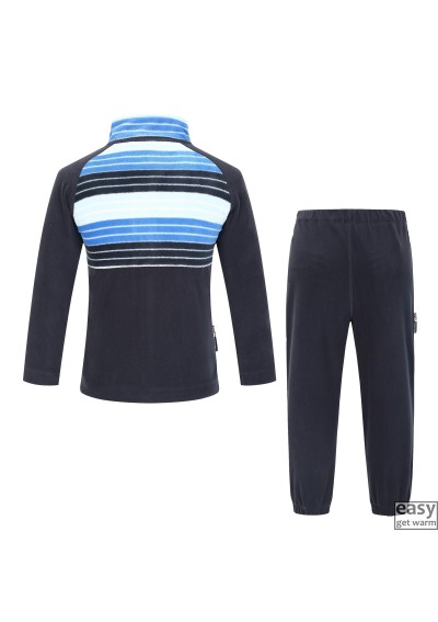 Fleece set for kids SKOGSTAD TRONE dark navy