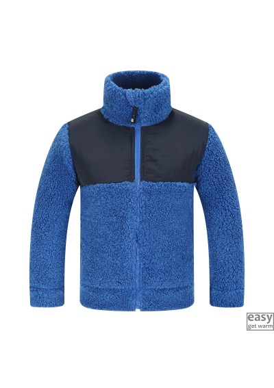 Vaikiškas flisinis džemperis SKOGSTAD ALNES  mėlynas