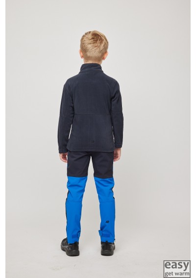 Vaikiškas flisinis džemperis SKOGSTAD TROMS juodai mėlynas