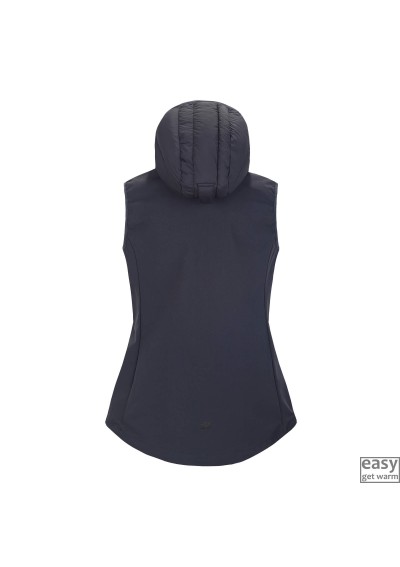 Padded vest for women SKOGSTAD HOLATIDEN dark navy