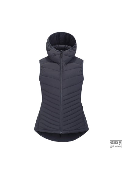 Padded vest for women SKOGSTAD HOLATIDEN dark navy