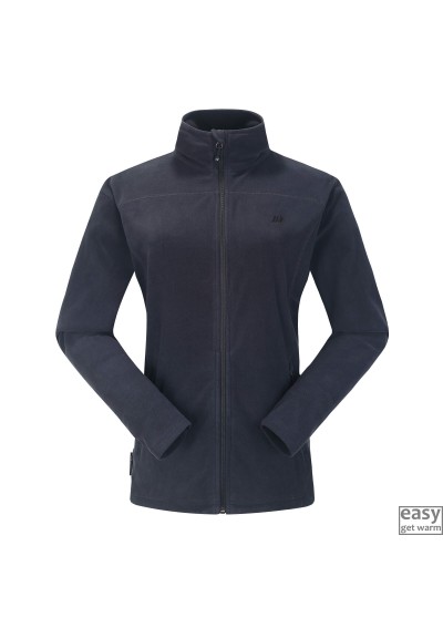 Fleece jacket for women SKOGSTAD TINNHOLEN dark navy
