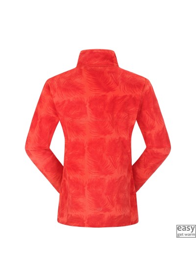 Fleece jacket for women SKOGSTAD TINNHOLEN red