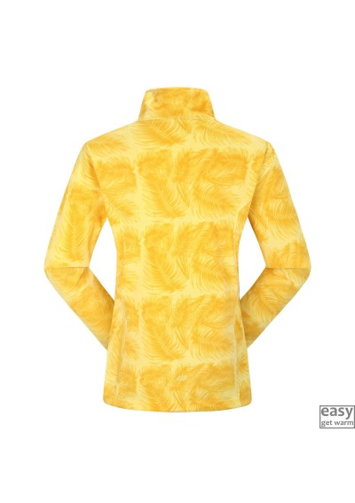 Moteriškas flisinis džemperis SKOGSTAD TINNHOLEN geltona