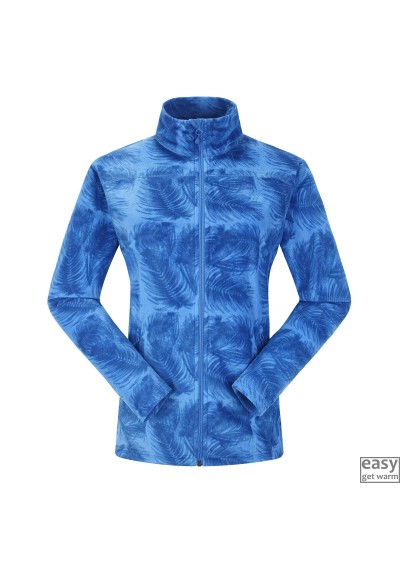 Fleece jacket for women SKOGSTAD TINNHOLEN mautical blue