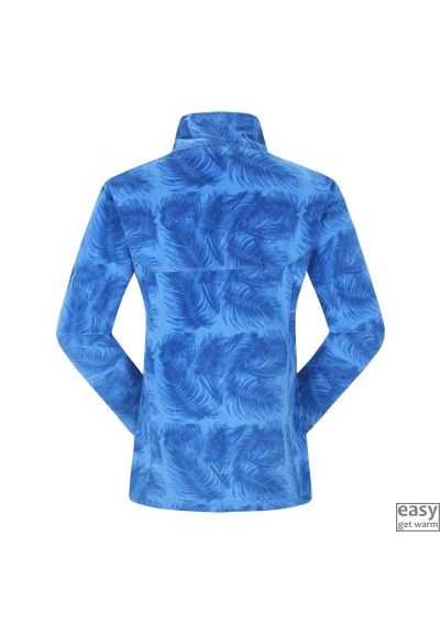 Fleece jacket for women SKOGSTAD TINNHOLEN mautical blue