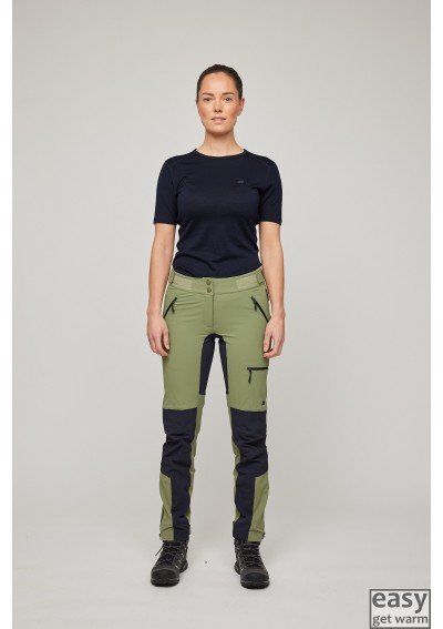 Hiking trousers for women SKOGSTAD RINGSTIND deep lichen green