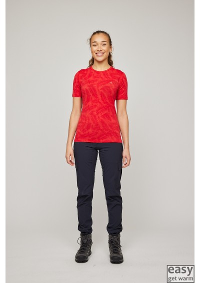 Moteriški merino vilnos termo marškinėliai SKOGSTAD DALSNIBBA raudona