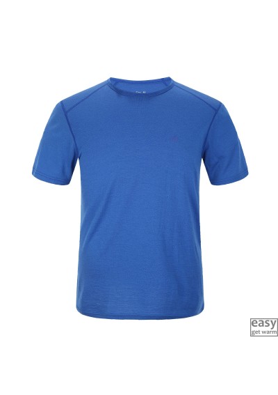 Vyriški merino vilnos termo marškinėliai SKOGSTAD HORNELEN mėlyni