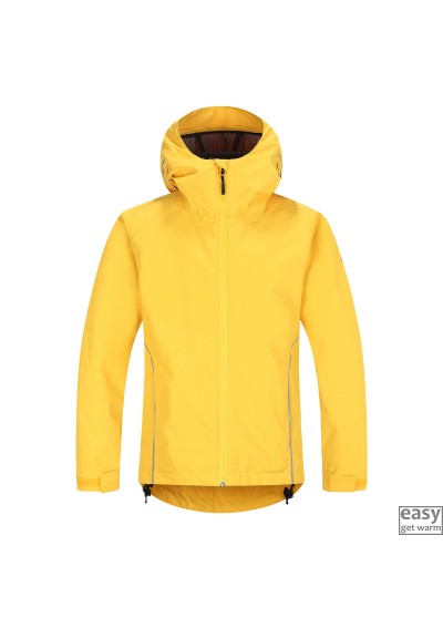 Rain jacket for kids SKOGSTAD RISOY solo yellow