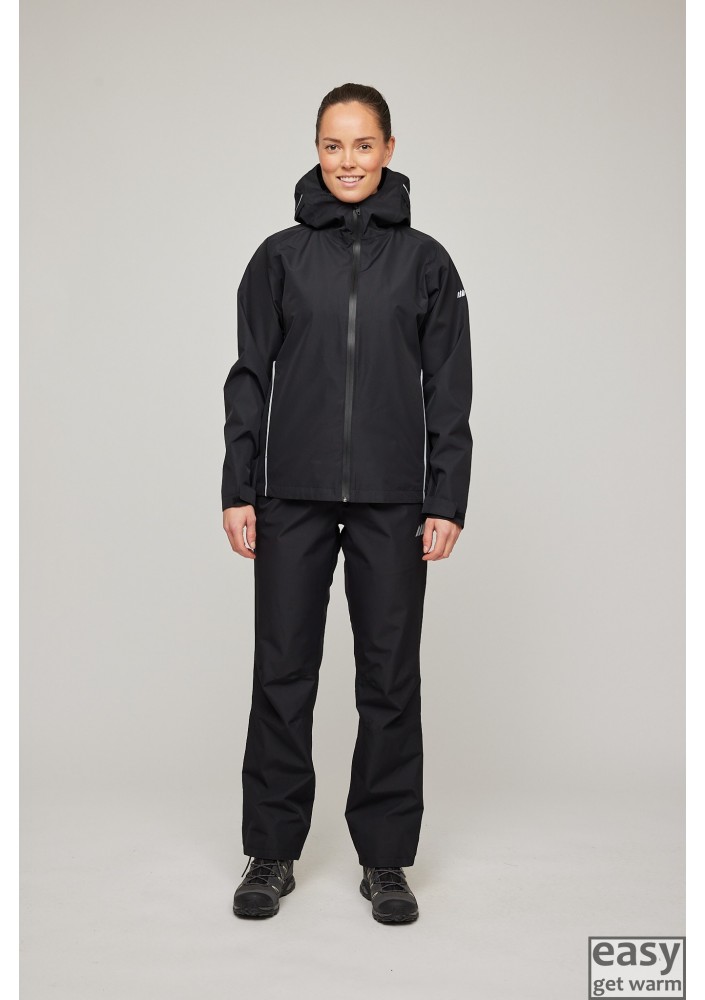 Rain jacket for women SKOGSTAD HILDRA black