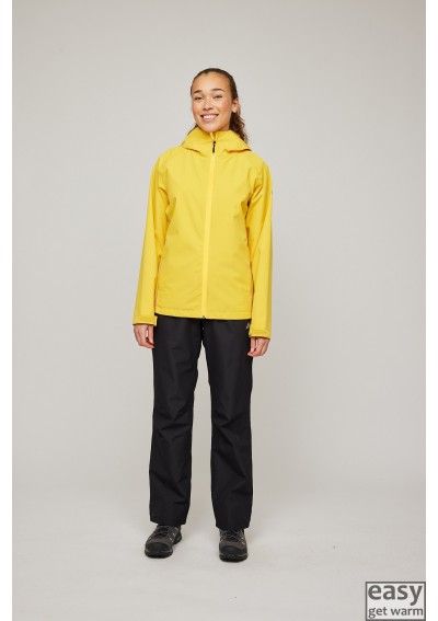 Rain jacket for women SKOGSTAD HILDRA solo yellow