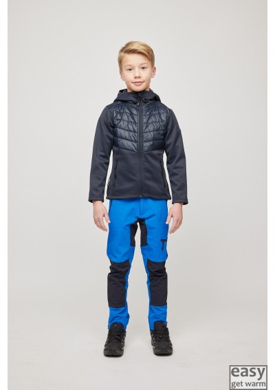 Vaikiškas hibridinis džemperis SKOGSTAD SUND mėlynai juoda
