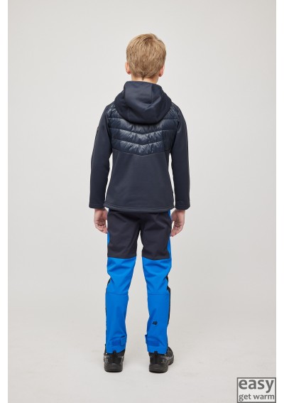 Hybrid jacket for kids SKOGSTAD SUND dark navy