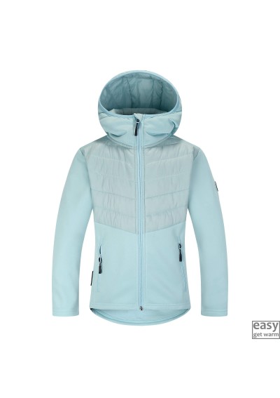 Hybrid jacket for kids SKOGSTAD SUND core blue