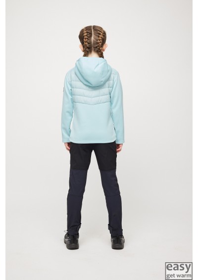 Hybrid jacket for kids SKOGSTAD SUND core blue