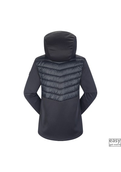 Moteriškas pašiltintas hibridinis džemperis SKOGSTAD BERGE mėlynai juodas