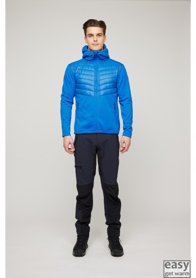 Insulated hybrid jacket for men SKOGSTAD MOEN nautical blue