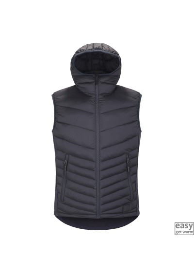 Insulated vest for men SKOGSTAD ROALD black
