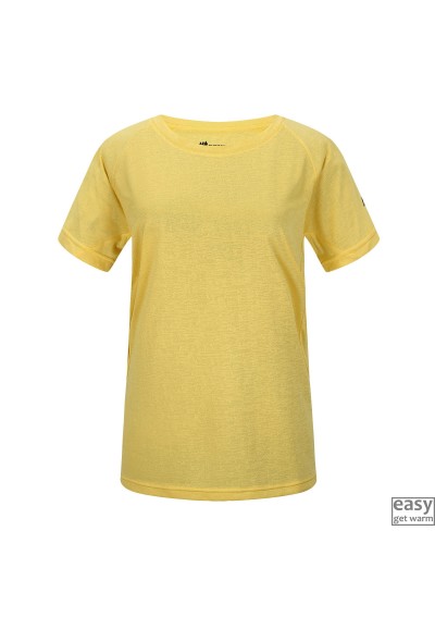 Technical t-shirts for women SKOGSTAD BRYN yellow