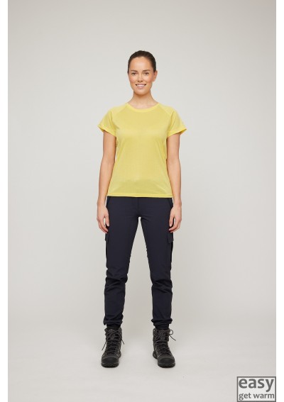 Technical t-shirts for women SKOGSTAD BRYN yellow