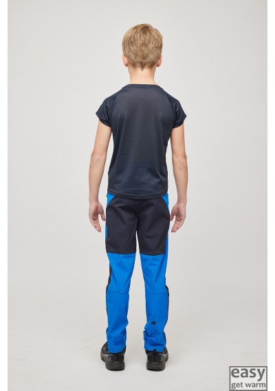 Vaikiški sportiniai marškinėliai SKOGSTAD OYE mėlynai juodi