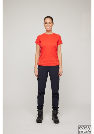 Super dry t-shirts for women SKOGSTAD VIKEN red