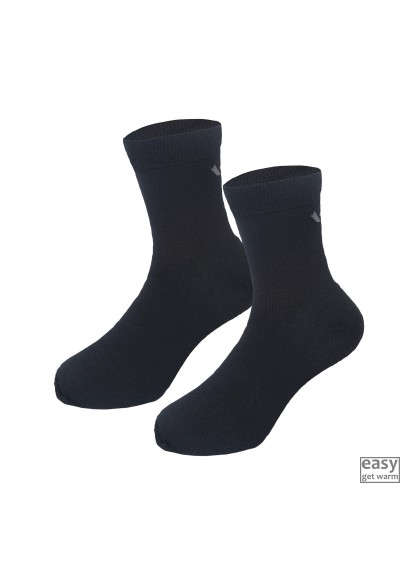 Winter socks with wool for adults SKOGSTAD KVIKK black